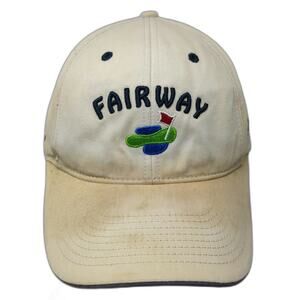 Fairway Baseball Cap Beige One Size Slideback Golf Wholesale Tapco Nailite Hat